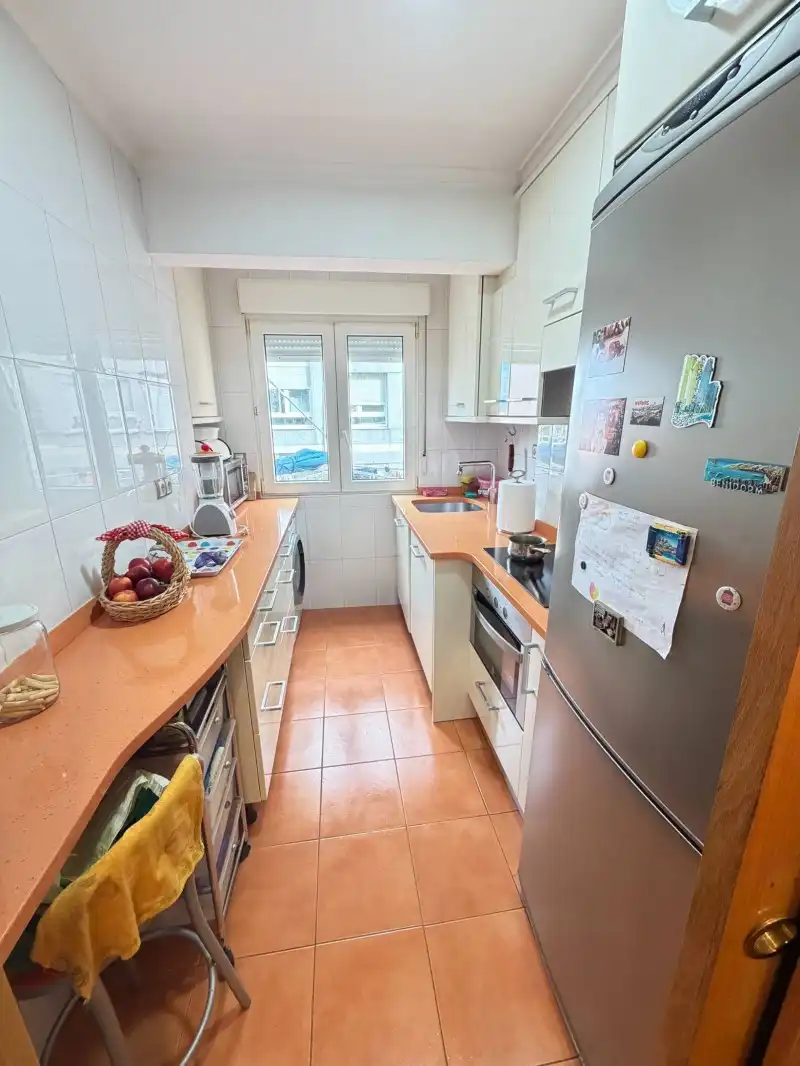 Kitchen of Flat for sale in Santander  with Heating, Private garden and Parquet flooring
