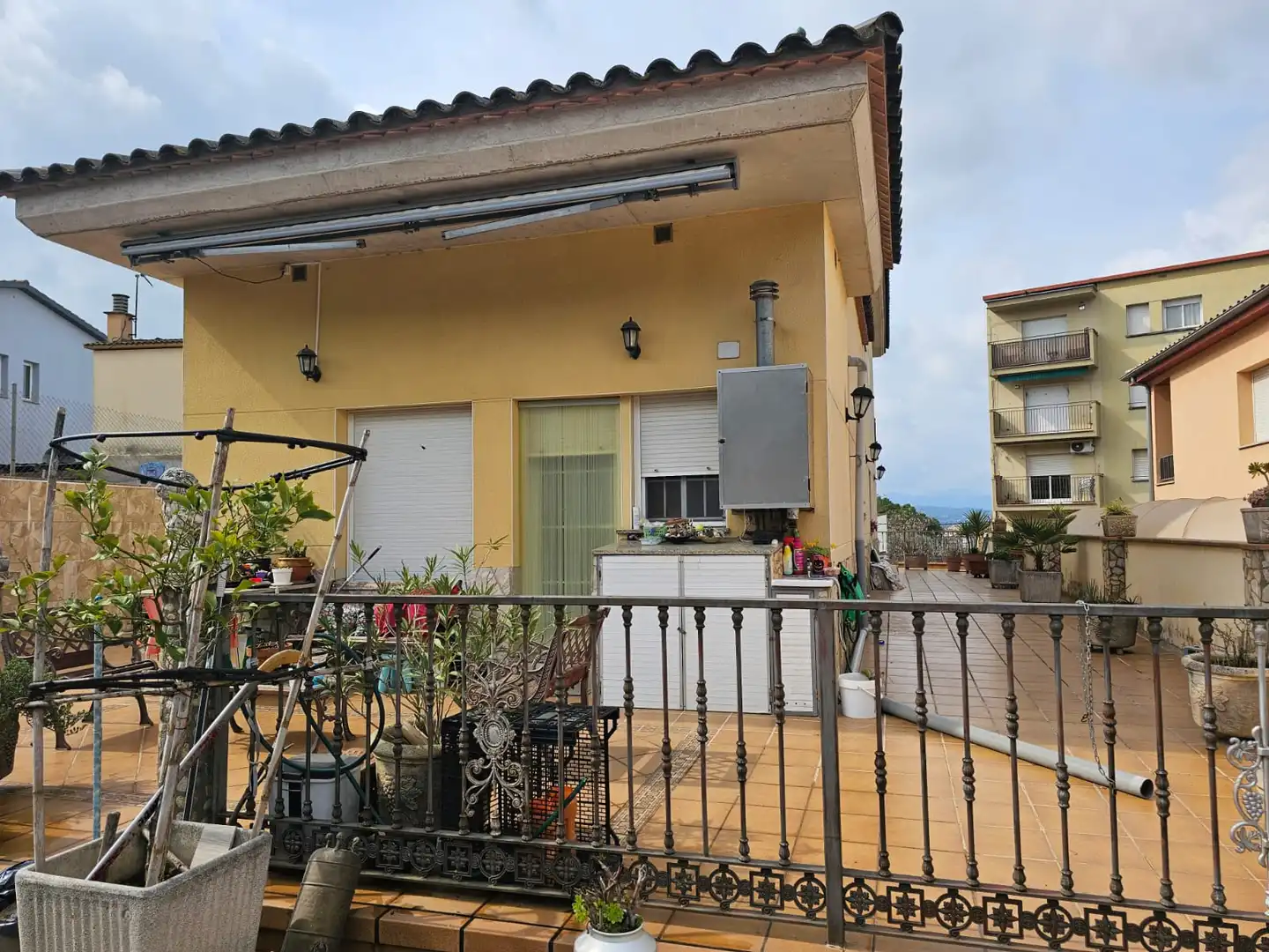 Terrassa de Casa o xalet en venda en Girona amb Calefacció, Jardí privat i Terrassa