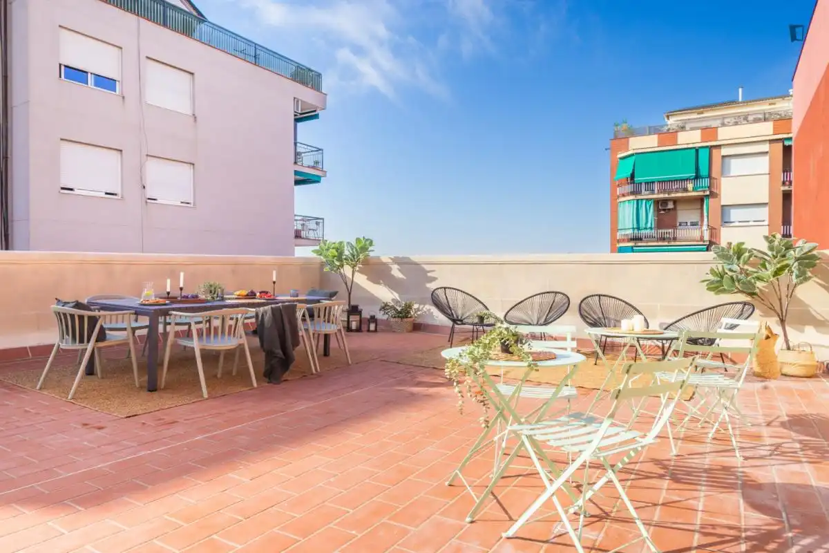 Terrassa de Casa o xalet per a compartir en Gràcia