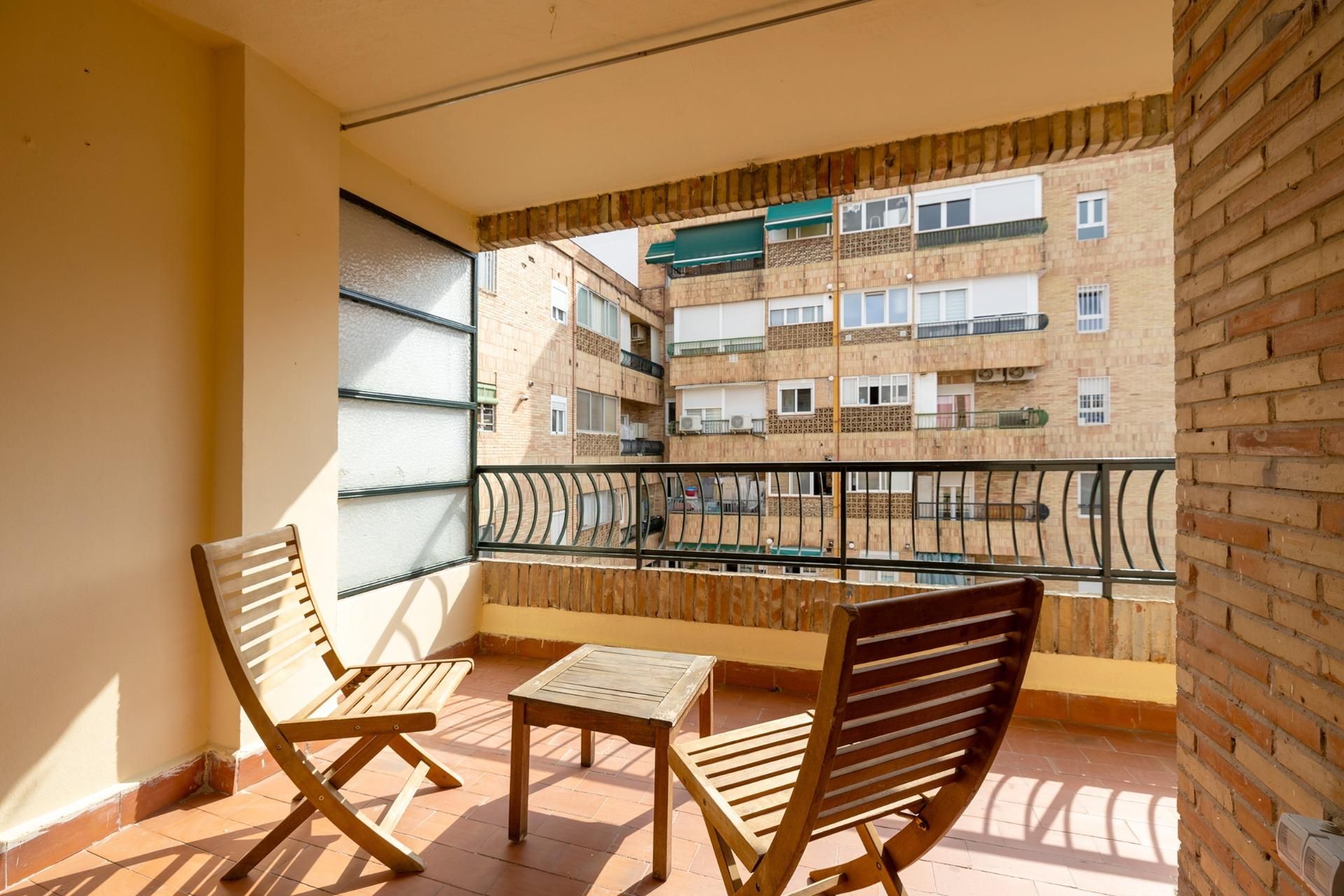 Terrace of Flat to rent in  Granada Capital  with Heating, Terrace and Storage room
