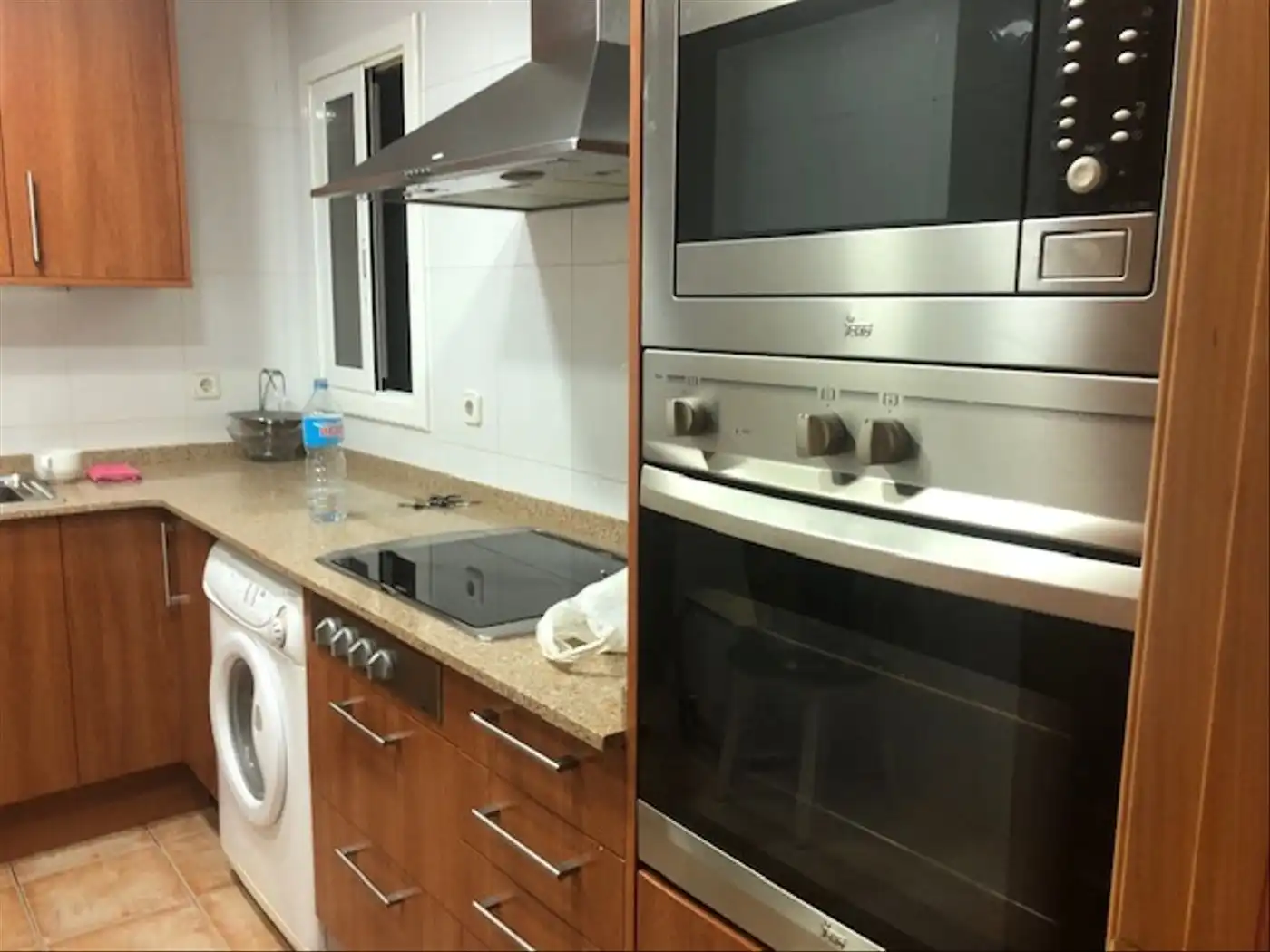 Kitchen of Flat for rent in Barcelona  with Terrace, Furnished and Oven