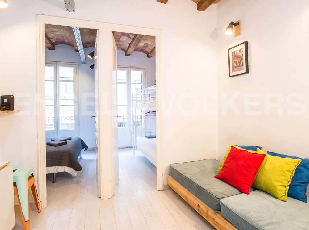 Bedroom of Apartment for sale in  Barcelona Capital  with Heating and Balcony