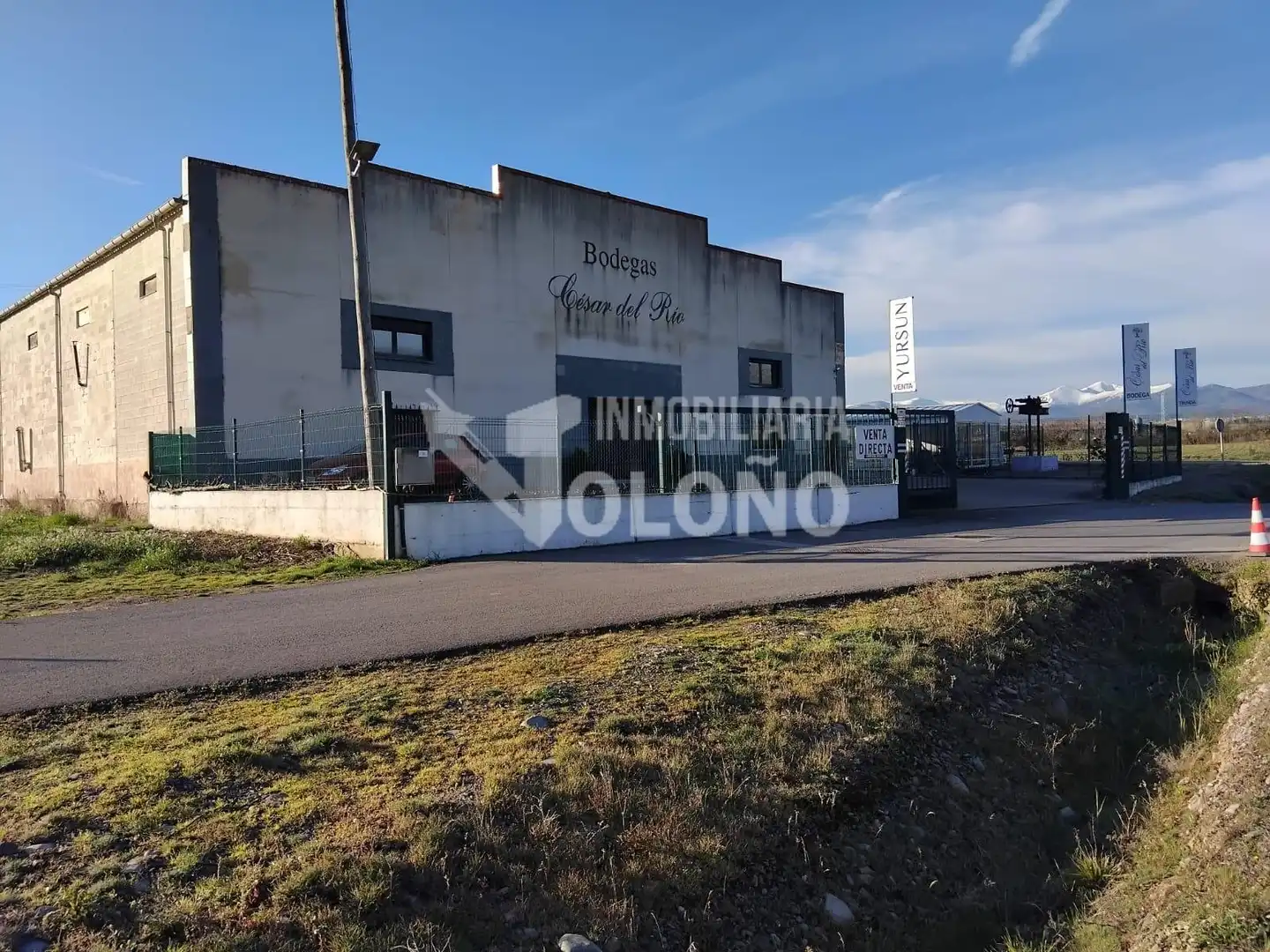 Vista exterior de Nau industrial en venda en Alesanco amb Calefacció i Alarma