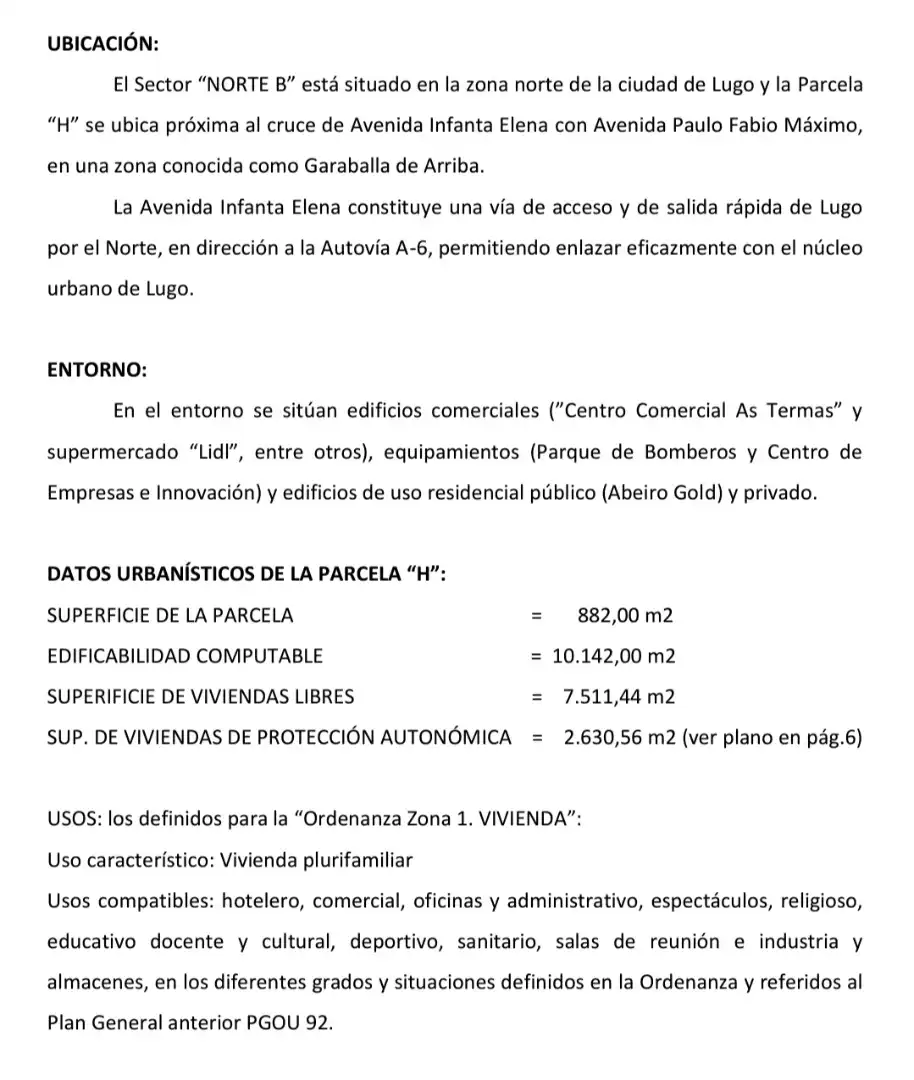 Aparcament de Residencial en venda en Lugo