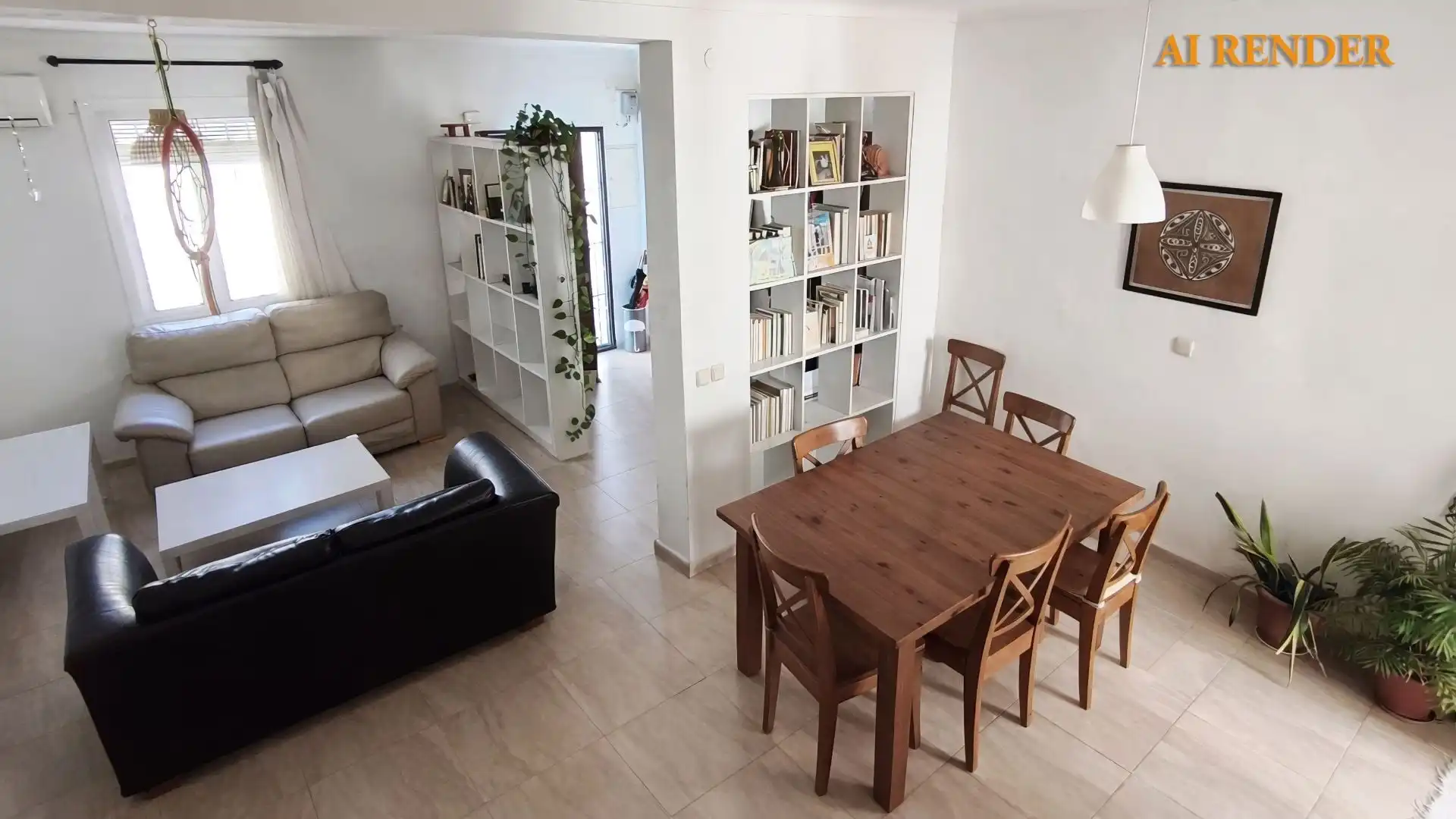 Sala d'estar de Casa adosada en venda en Coín amb Aire condicionat i Traster