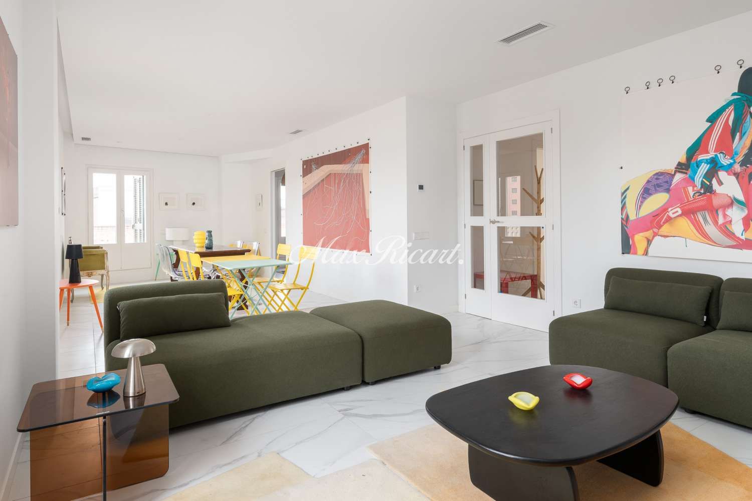 Living room of Attic to rent in  Barcelona Capital  with Air Conditioner, Heating and Terrace