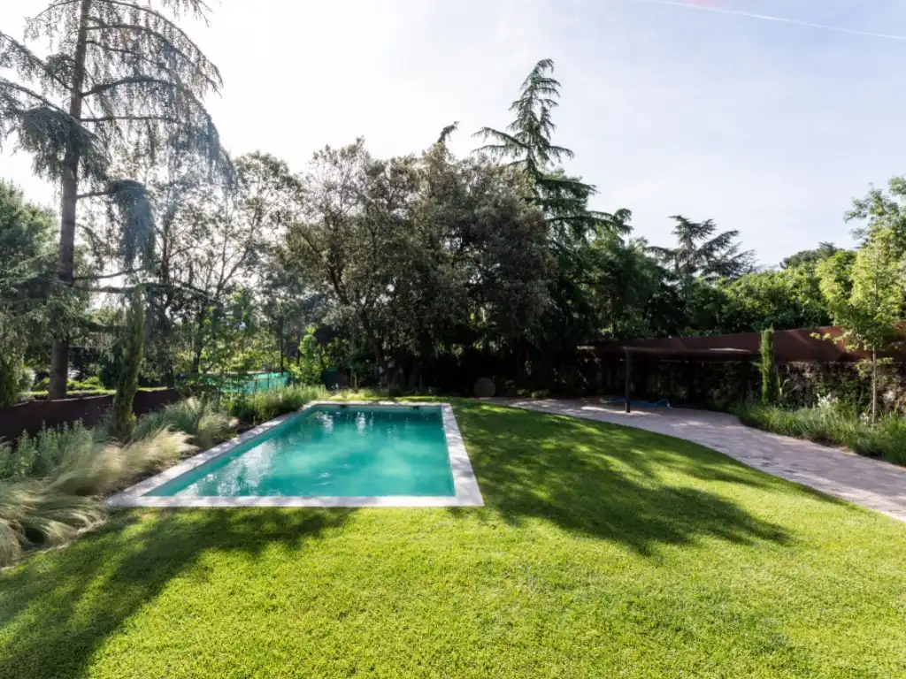 Piscina de Casa o chalet en venta en Galapagar con Jardín privado, Terraza y Trastero
