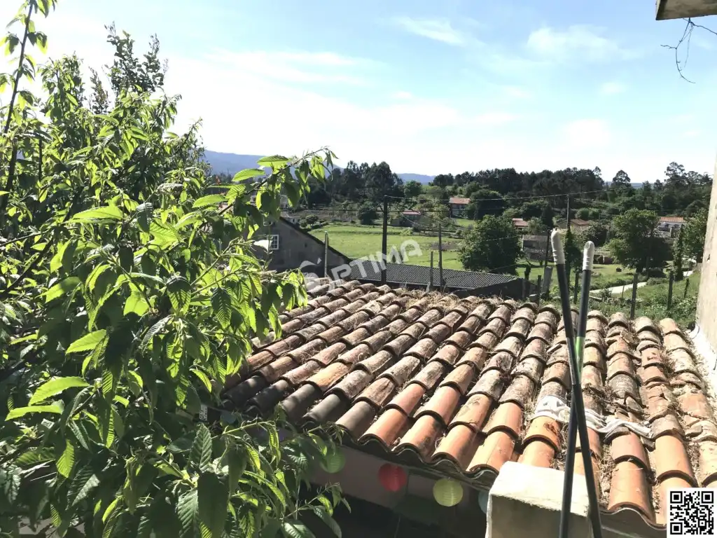 Vista exterior de Casa o chalet en venta en Ames con Terraza y Piscina
