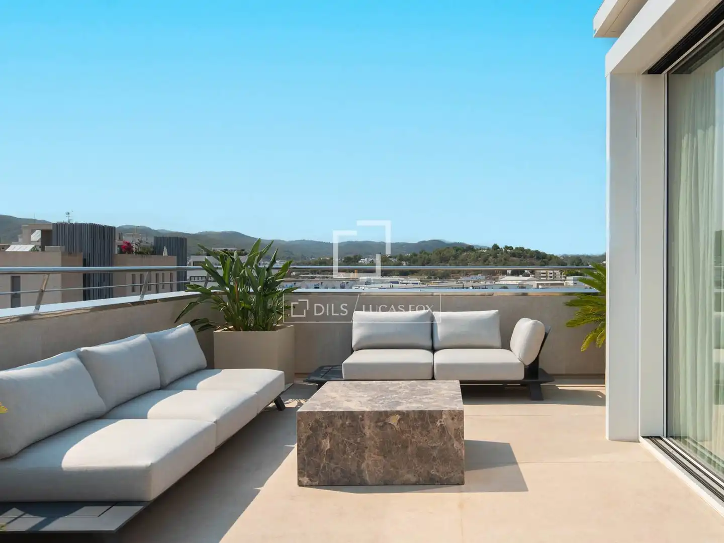 Terrace of Flat for sale in Eivissa  with Air Conditioner, Heating and Furnished
