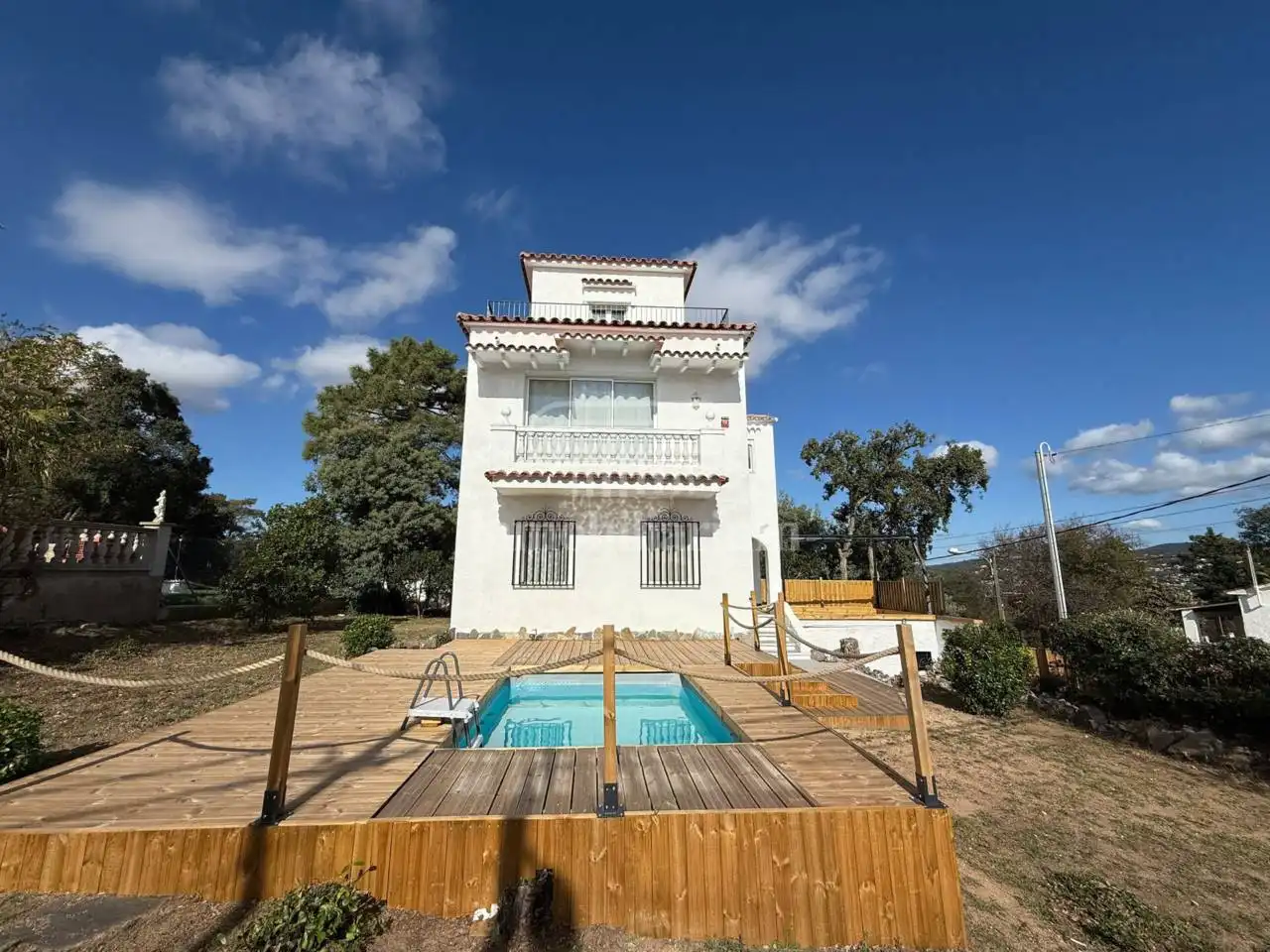 Vista exterior de Casa o chalet en venta en Lloret de Mar con Aire acondicionado, Jardín privado y Parquet