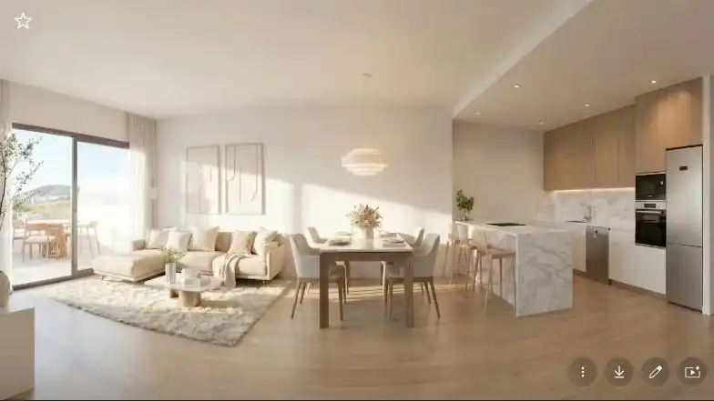 Sala de estar de Apartamento en venta en Finestrat con Aire acondicionado, Terraza y Trastero