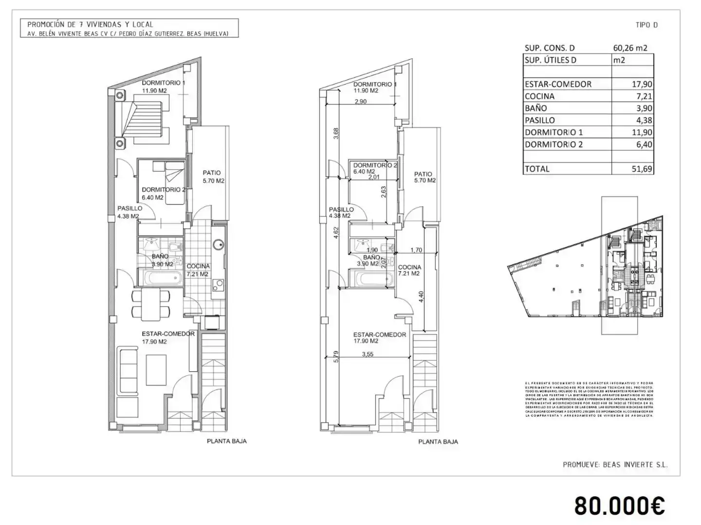 Flat for sale in Beas