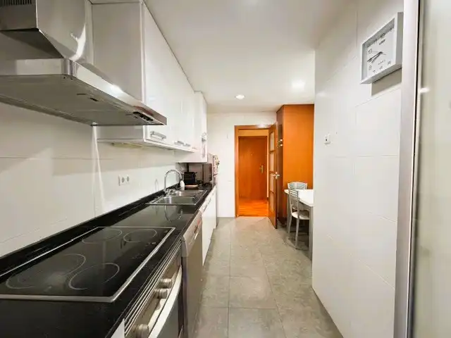 Kitchen of Flat for sale in Montgat  with Air Conditioner, Heating and Parquet flooring