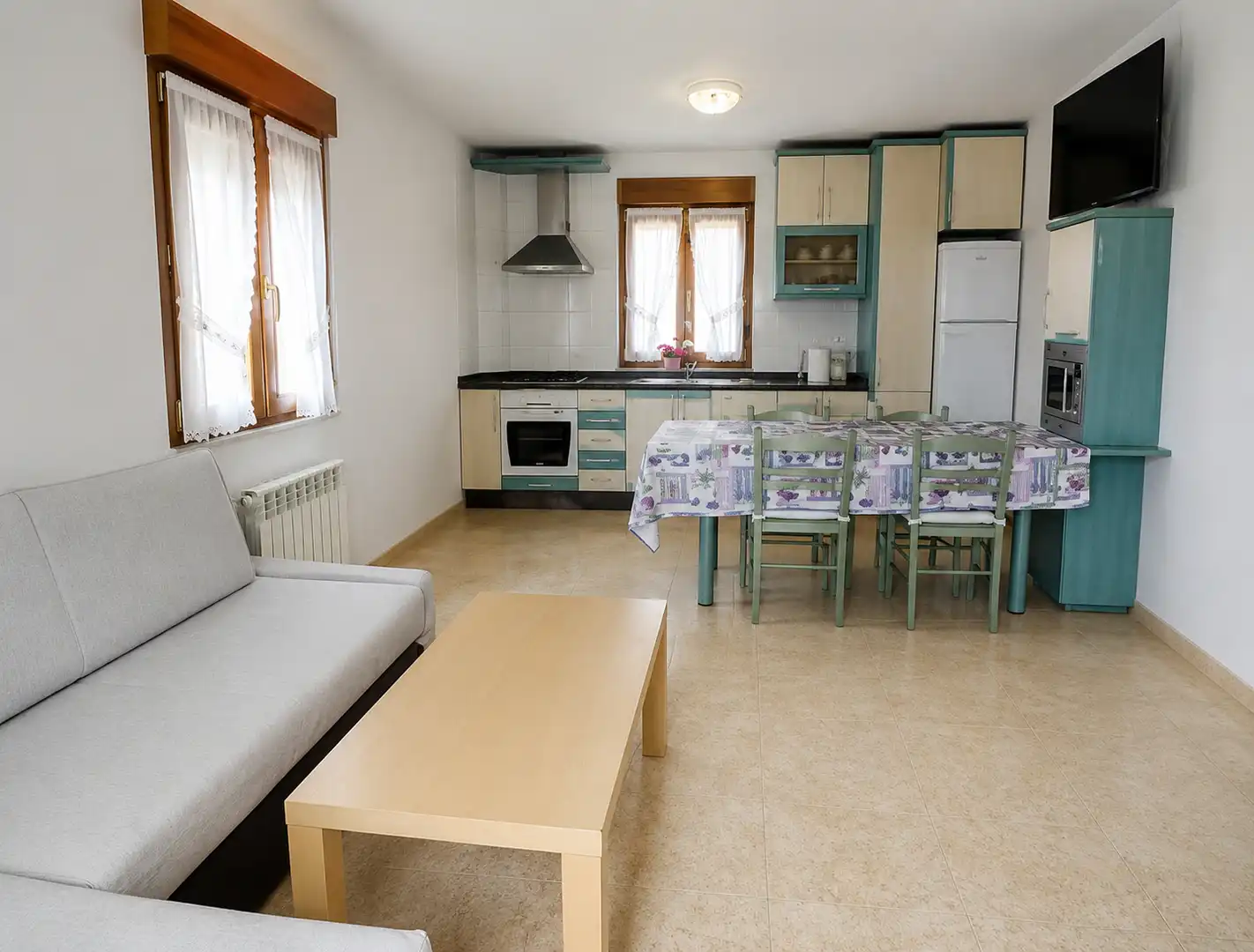 Küche von Wohnung zur Miete in Miengo mit Heizung, Möbliert und Ofen