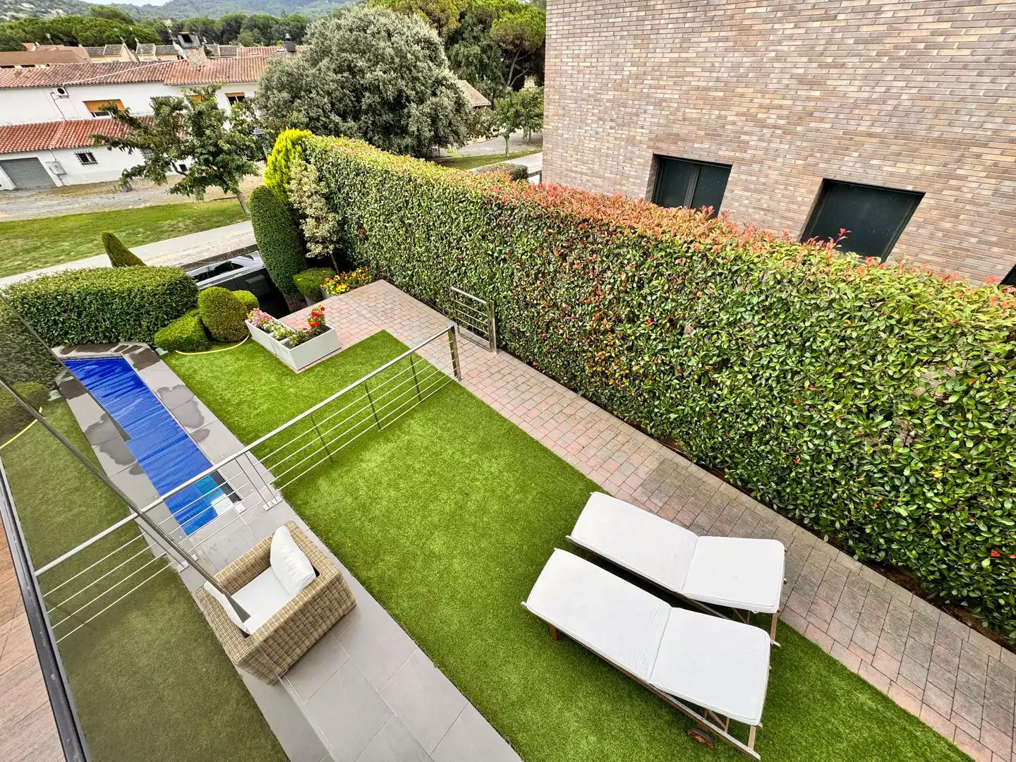 Terraza de Casa o chalet en venta en Vallromanes con Aire acondicionado, Calefacción y Jardín privado