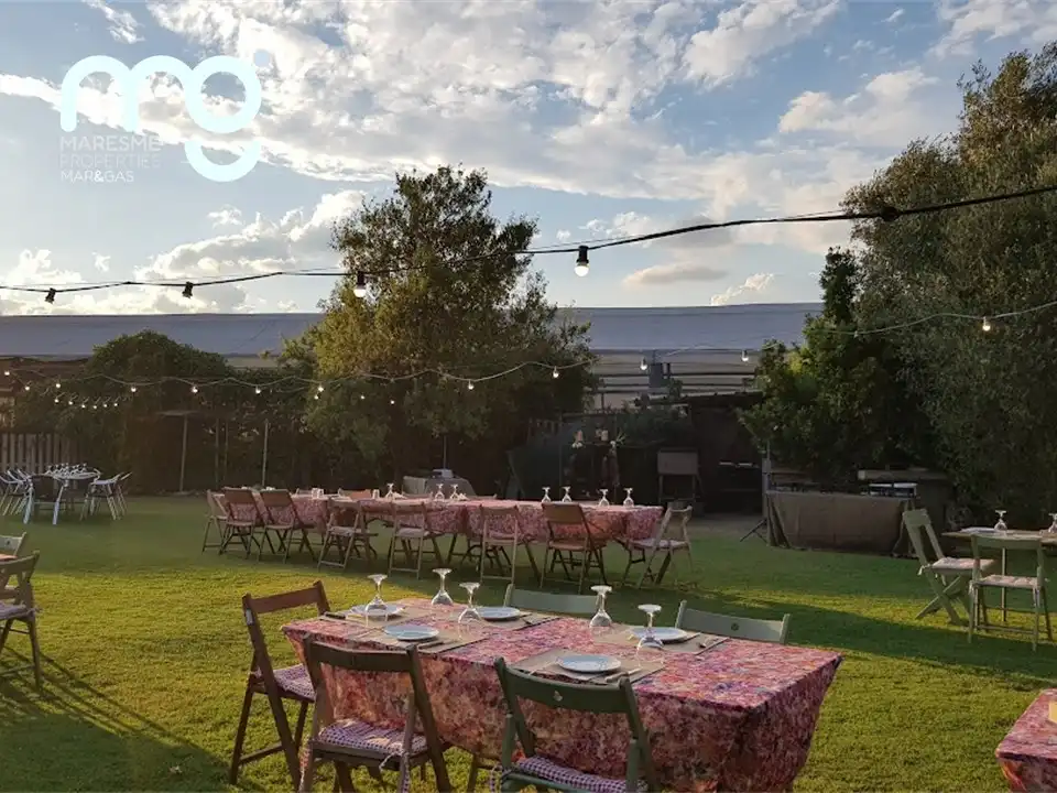 Terrasse von Country house zum Verkauf in Vilassar de Mar mit Heizung, Privatgarten und Schwimmbad