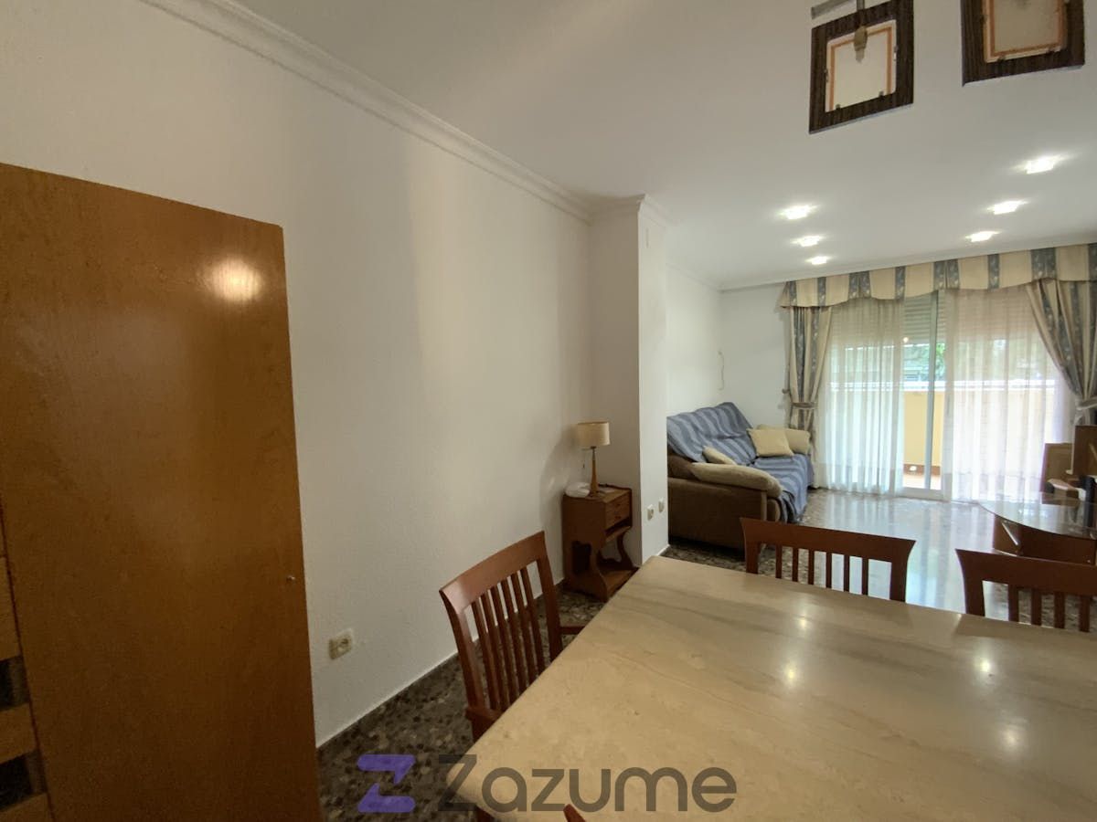 Dining room of Flat to rent in  Valencia Capital  with Air Conditioner, Terrace and Furnished