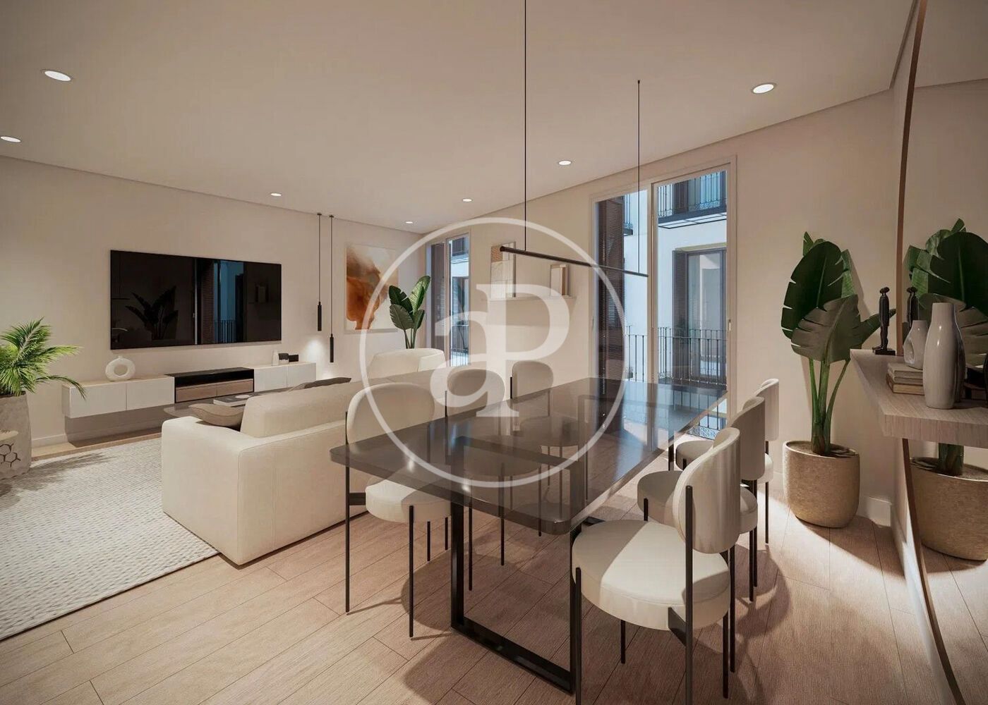 Sala d'estar de Pis en venda en  Madrid Capital amb Aire condicionat, Calefacció i Balcó