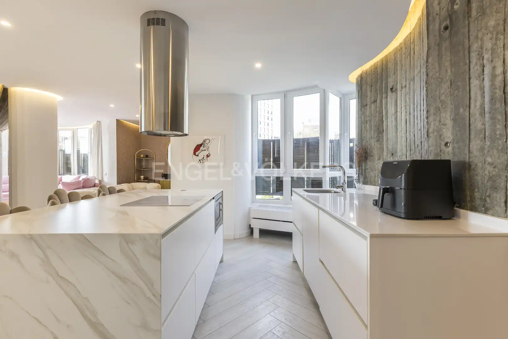 Kitchen of Flat for rent in Madrid  with Air Conditioner, Heating and Furnished
