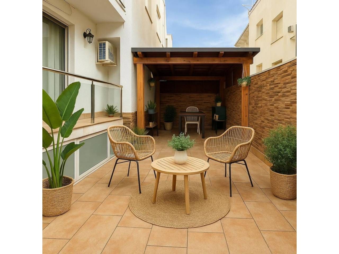 Terrace of Flat for sale in Cerdanyola del Vallès  with Air Conditioner, Heating and Parquet flooring