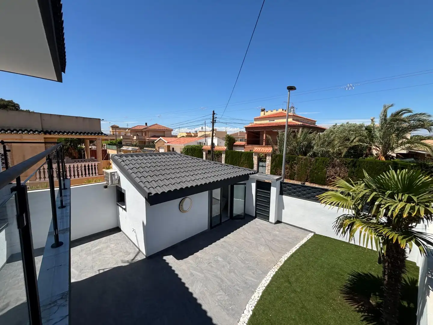 Vista exterior de Casa o chalet en venta en Cartagena con Aire acondicionado, Terraza y Piscina