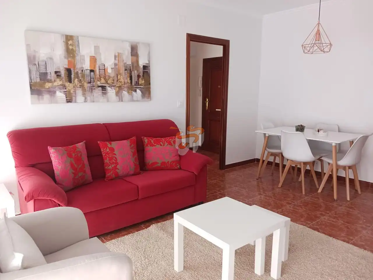 Sala de estar de Apartamento en venta en Ferrol con Calefacción y Amueblado