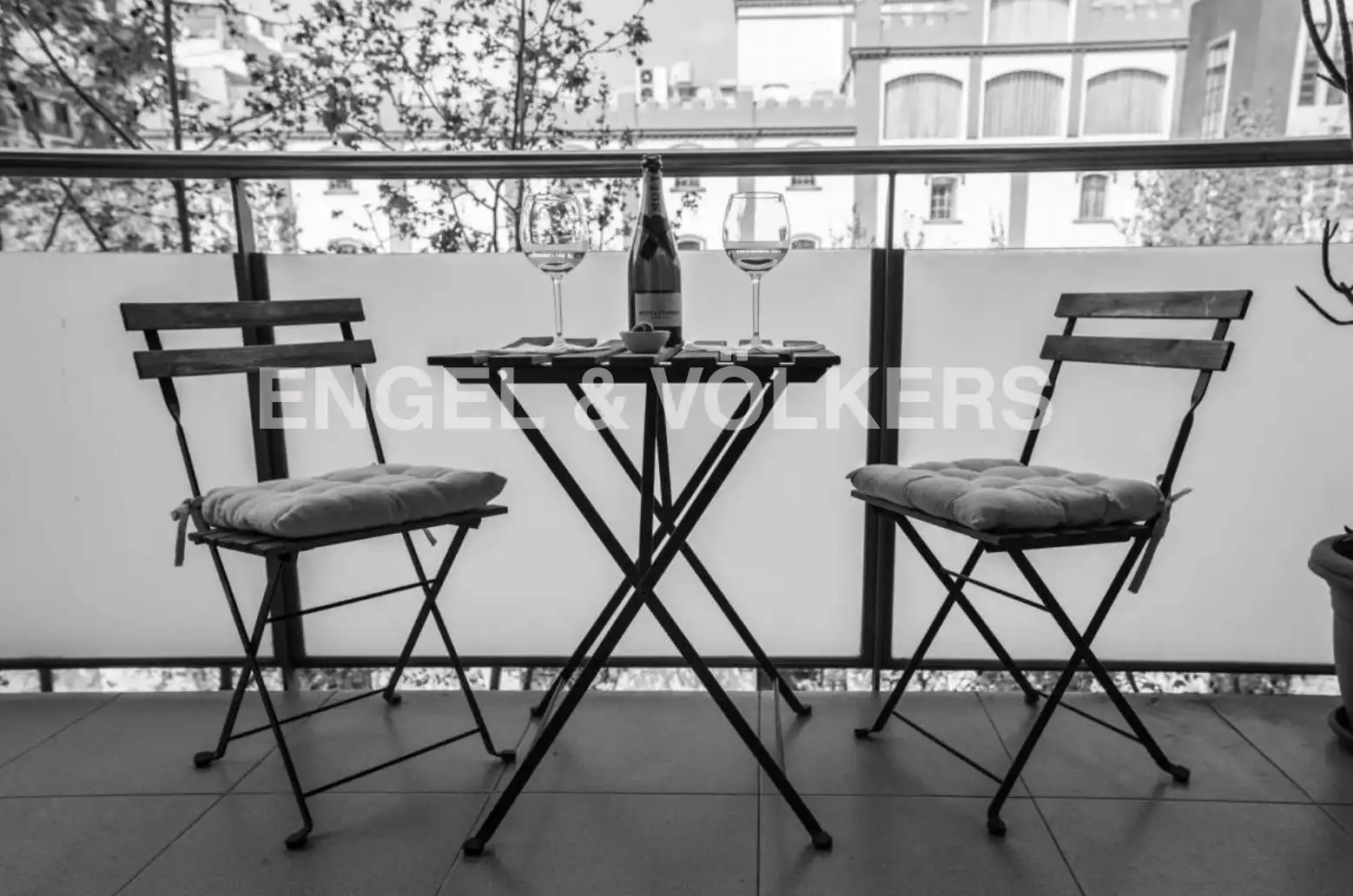 Terraza de Piso de alquiler en Barcelona con Aire acondicionado, Calefacción y Parquet