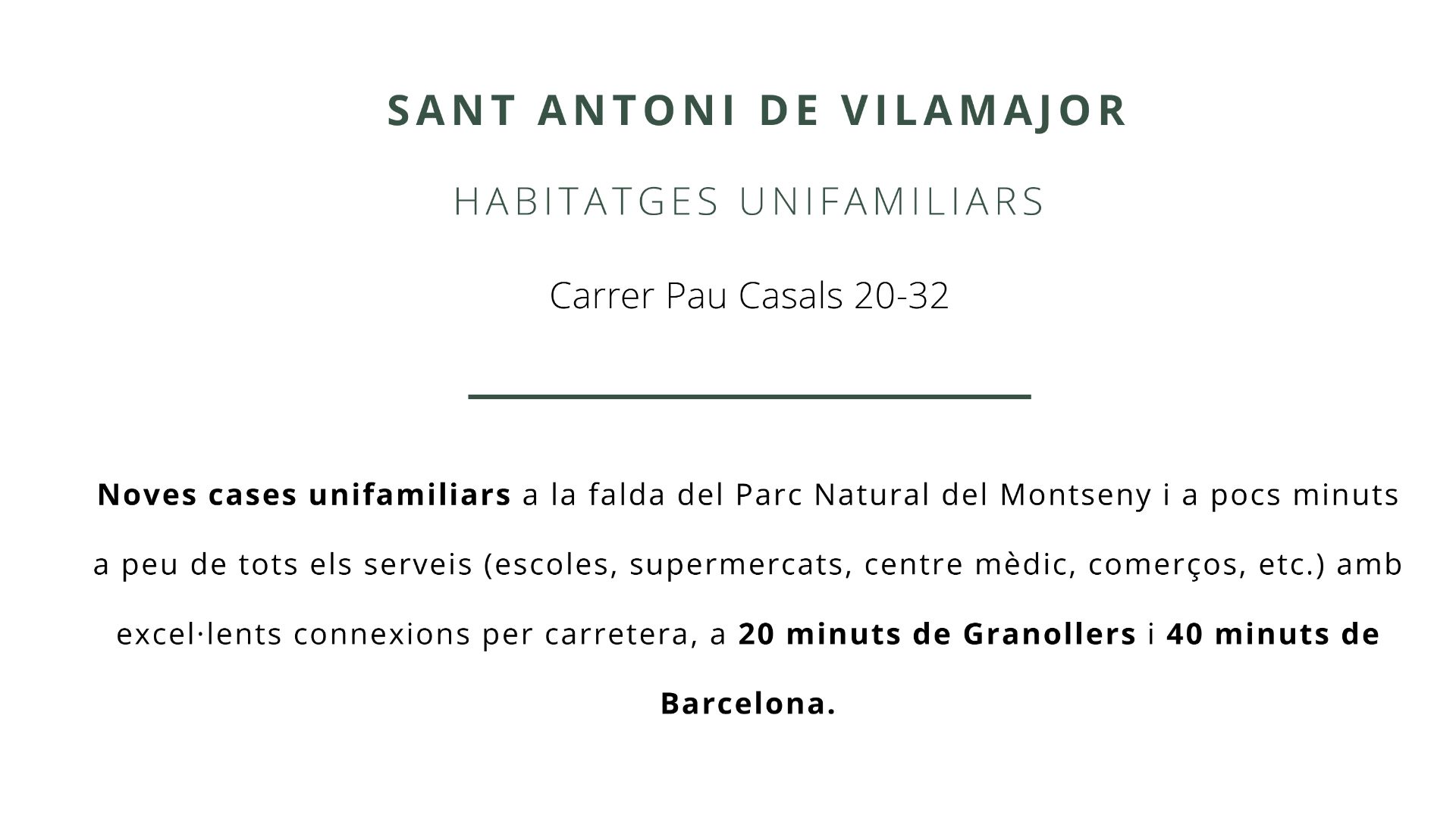 Exterior view of Single-family semi-detached for sale in Sant Antoni de Vilamajor  with Air Conditioner, Heating and Private garden