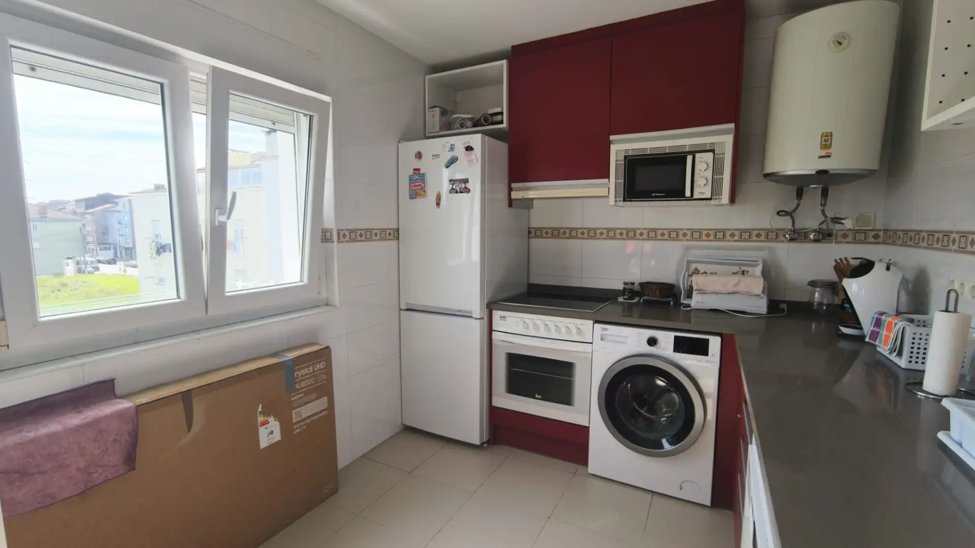 Küche von Wohnung zum Verkauf in Avilés mit Heizung und Parkett