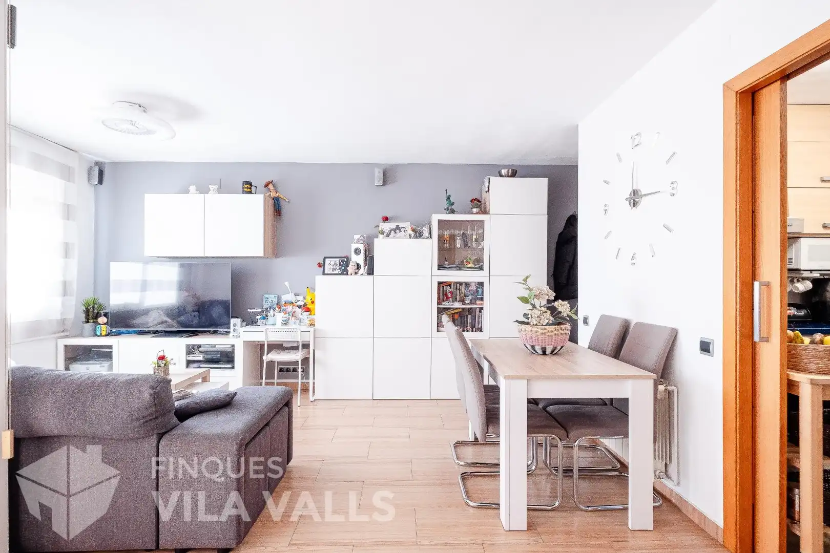 Sala de estar de Piso en venta en Sant Feliu de Codines con Calefacción y Balcón