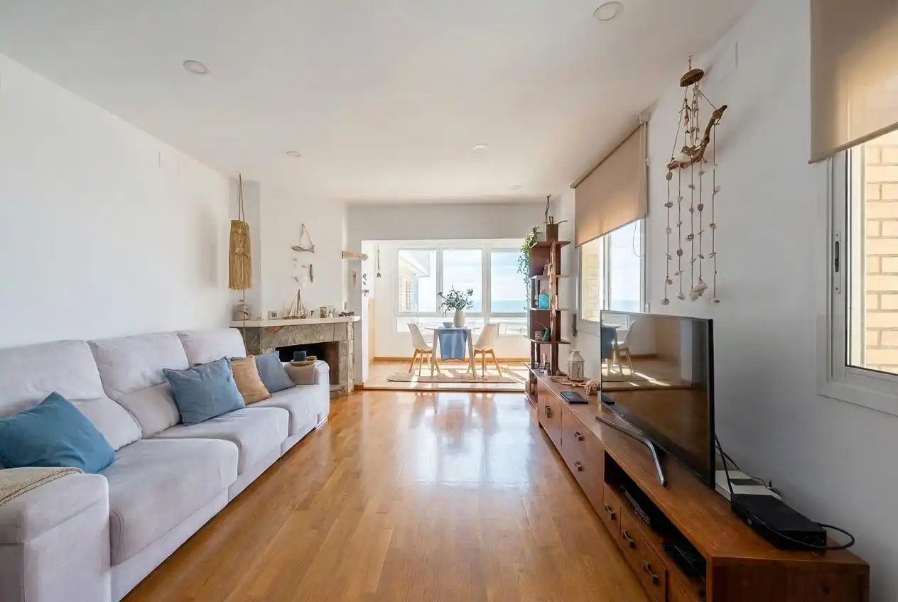Living room of Flat for sale in Castelldefels  with Private garden, Terrace and Storage room