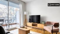 Sala d'estar de Pis de lloguer en  Barcelona Capital amb Aire condicionat, Calefacció i Moblat