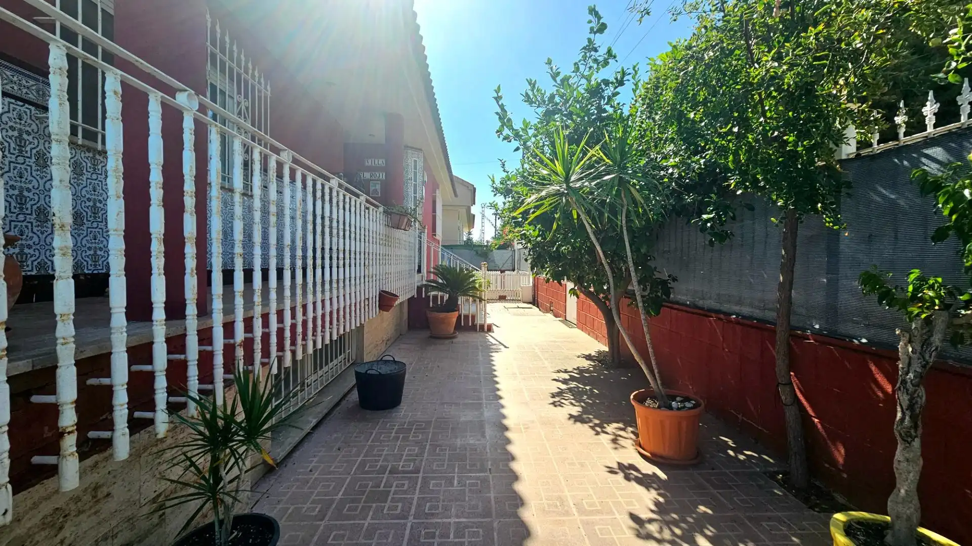 Vista exterior de Casa o chalet en venta en Cartagena con Aire acondicionado, Jardín privado y Piscina