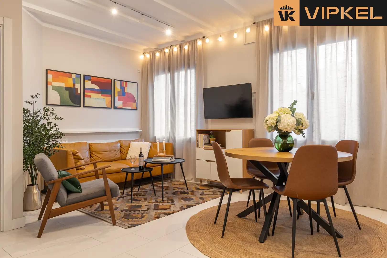 Living room of Flat for sale in Barcelona  with Air Conditioner, Heating and Furnished