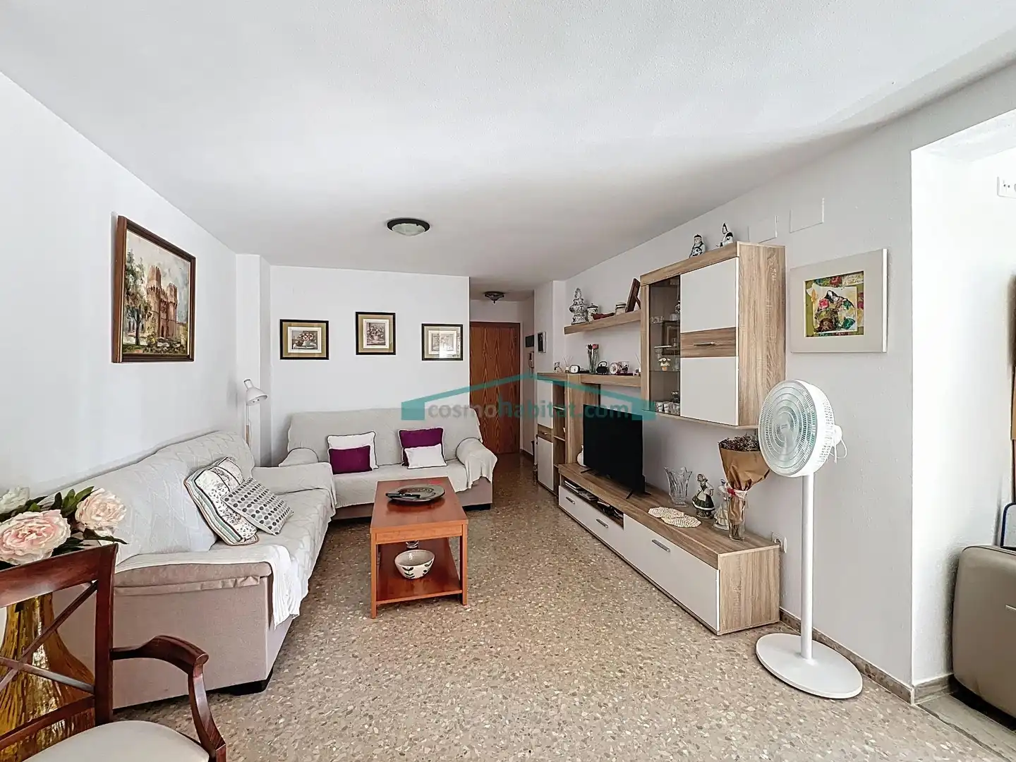 Sala d'estar de Pis en venda en Canet d'En Berenguer amb Jardí privat, Terrassa i Balcó