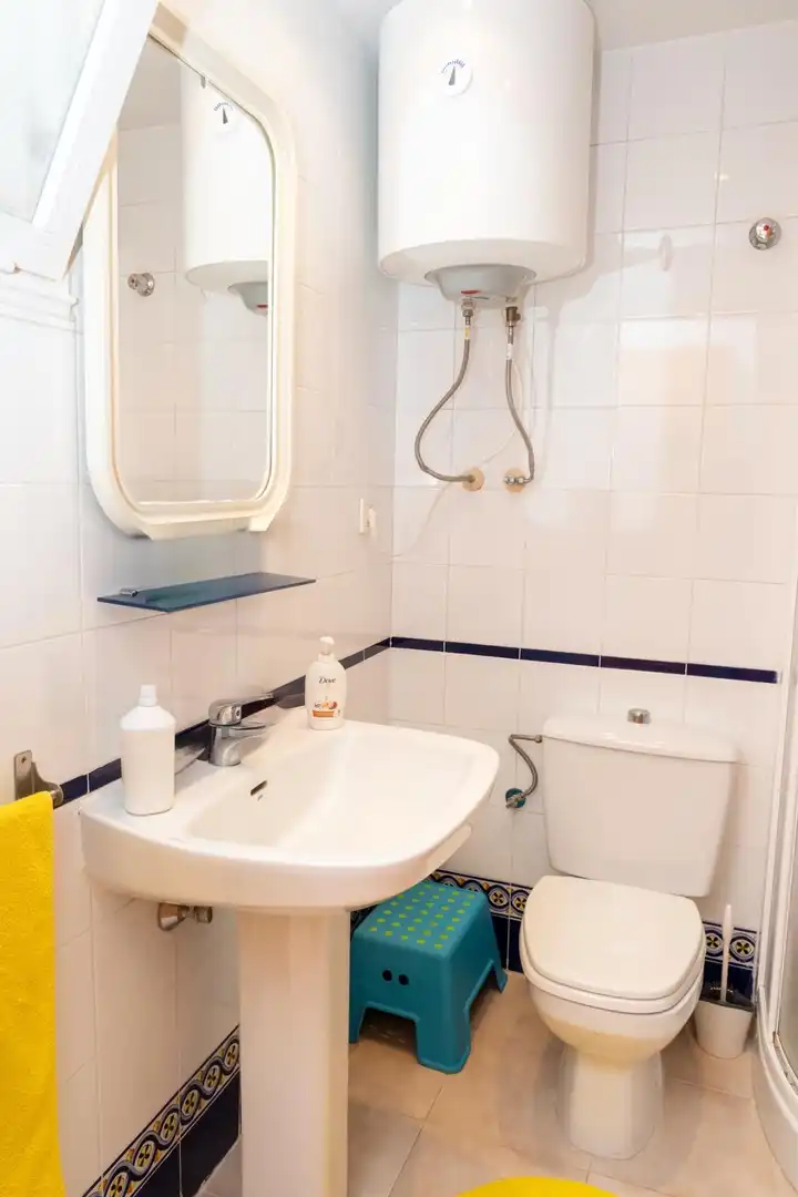 Baño de Apartamento en venta en Torrevieja con Jardín privado, Amueblado y Piscina comunitaria