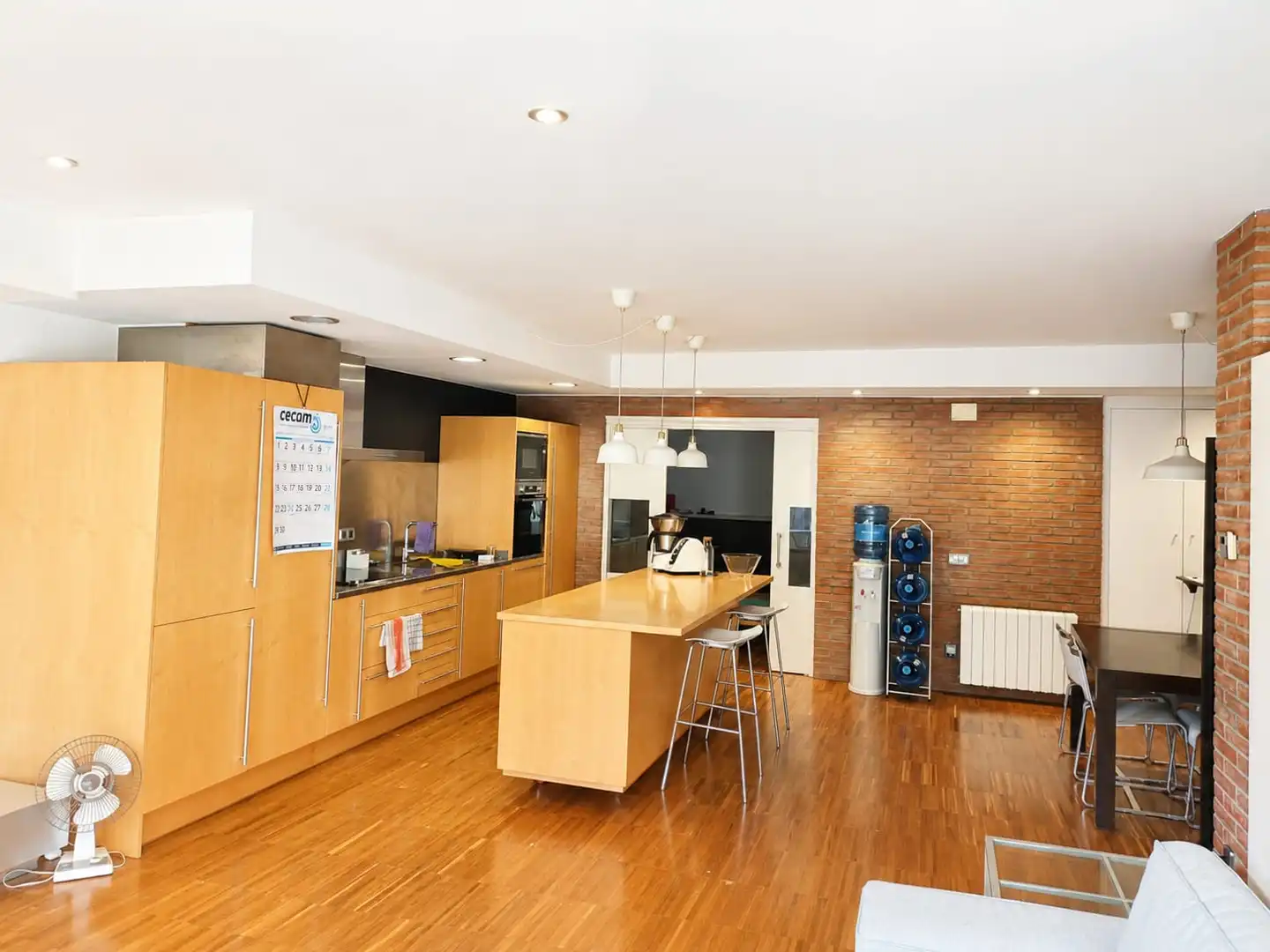 Cocina de Piso en venta en Caldes de Montbui con Calefacción, Parquet y Amueblado