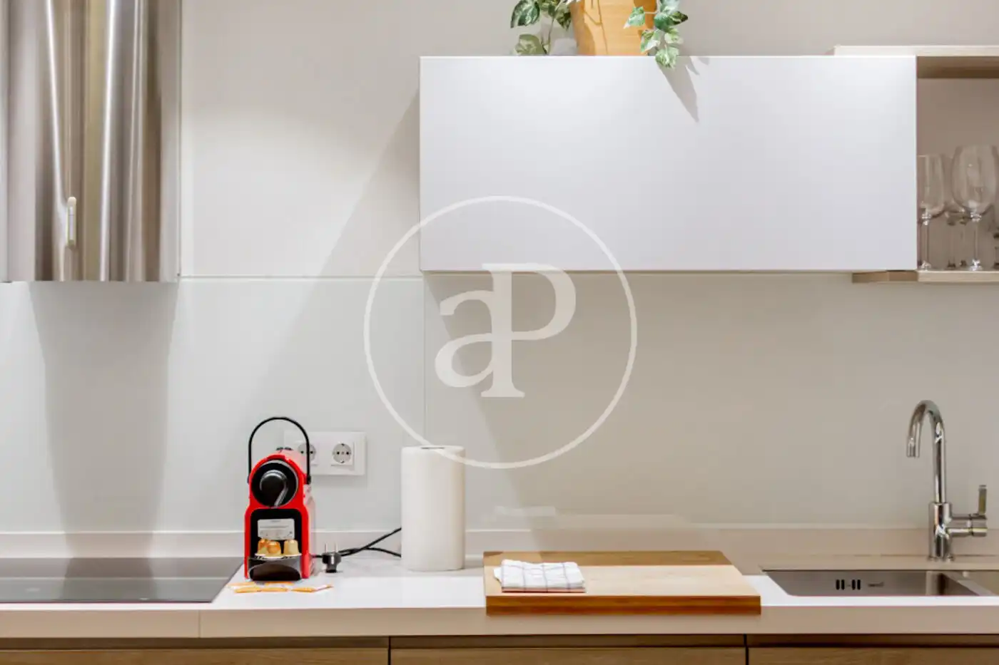 Küche von Wohnung zur Miete in Madrid mit Klimaanlage, Heizung und Möbliert