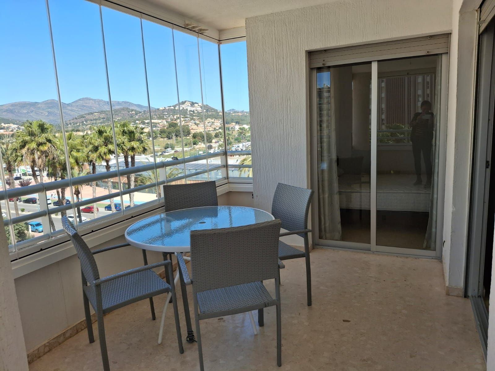 Terrace of Apartment for sale in Calpe / Calp  with Air Conditioner, Private garden and Swimming Pool