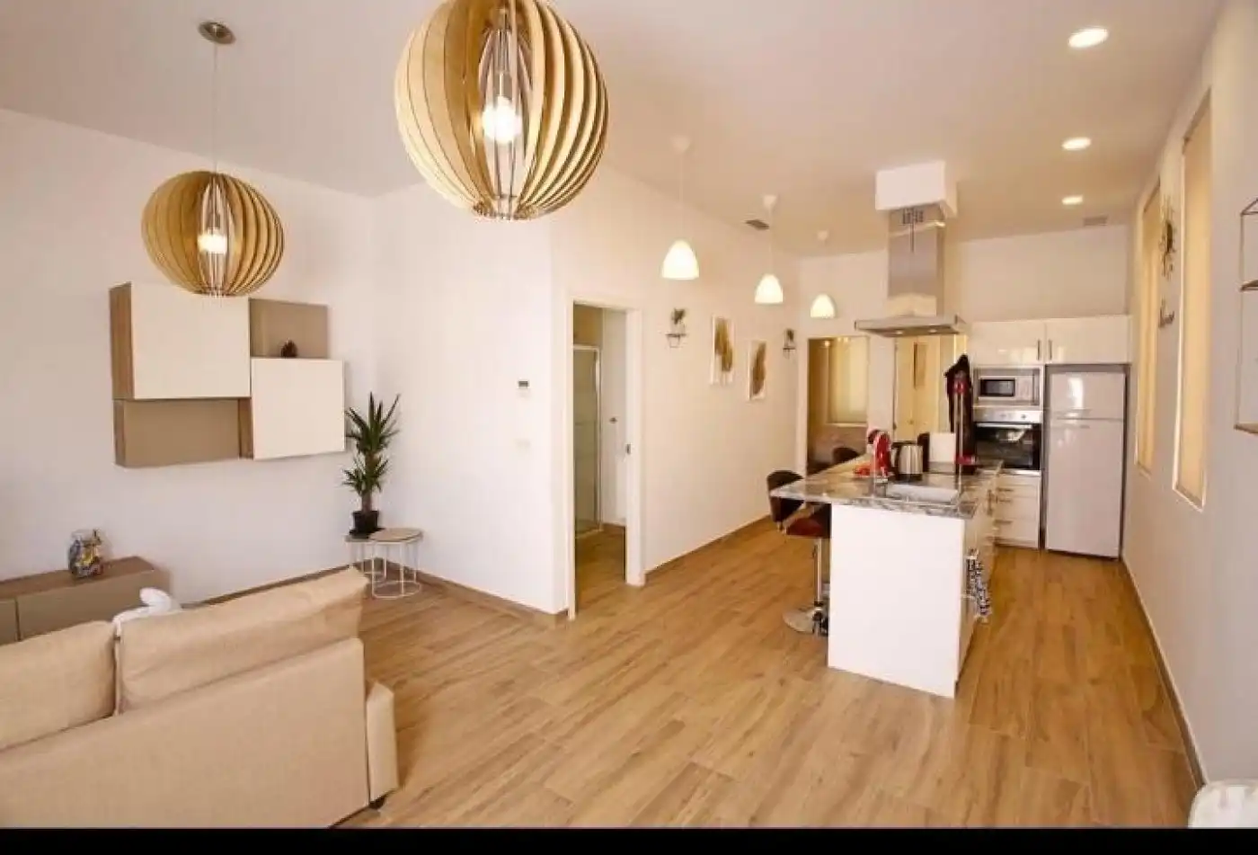 Sala de estar de Piso de alquiler en Alicante / Alacant con Aire acondicionado, Terraza y Amueblado