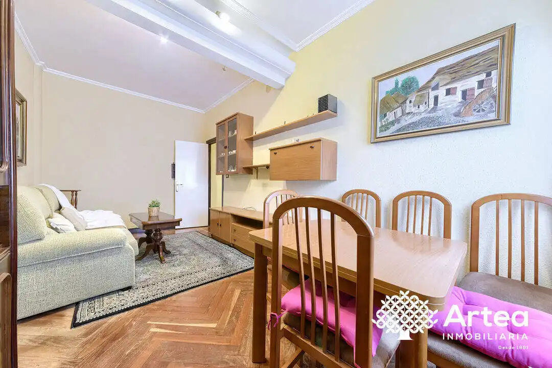 Sala d'estar de Pis de lloguer en Bilbao  amb Calefacció