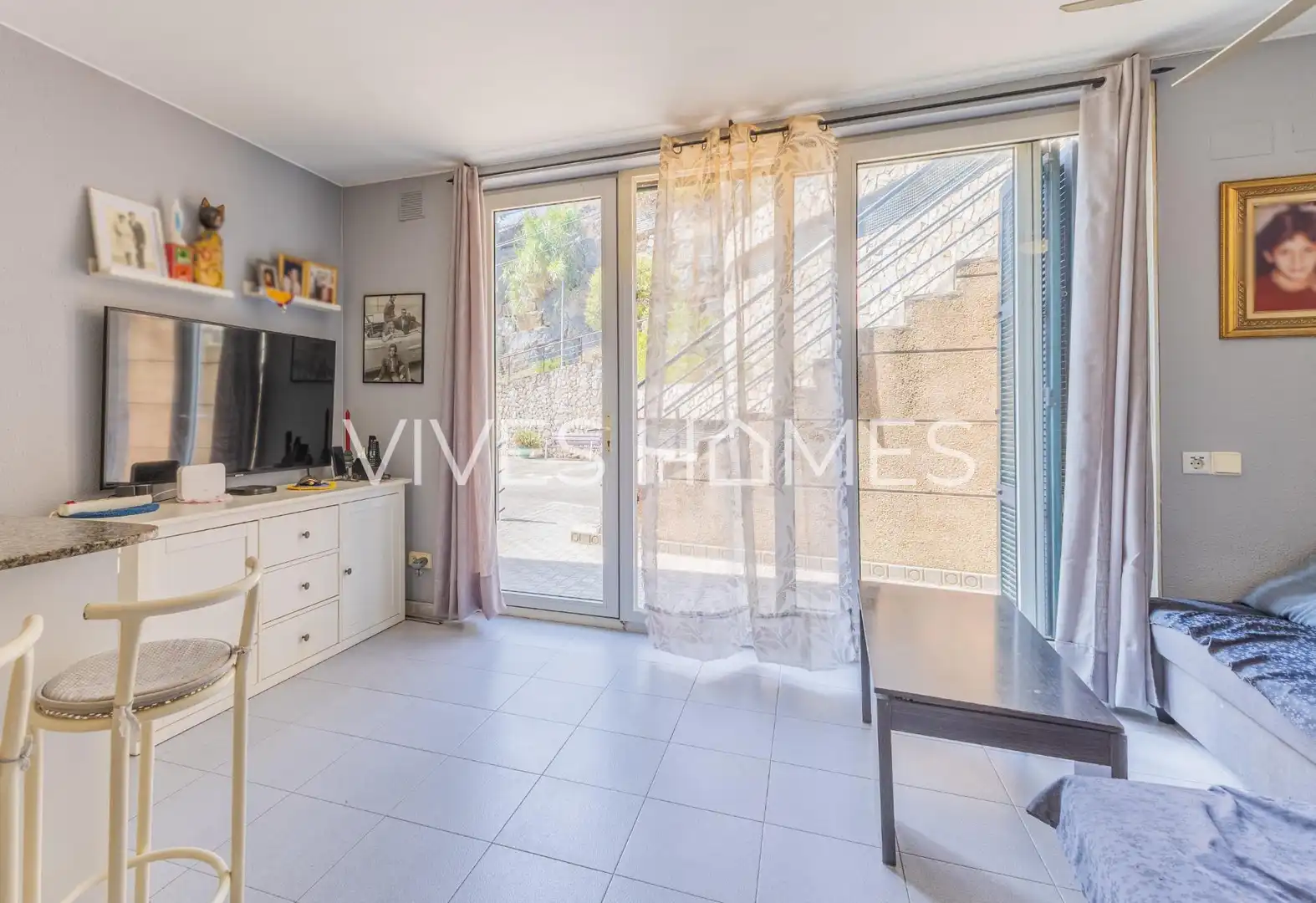 Living room of Flat for sale in Caldes d'Estrac  with Furnished