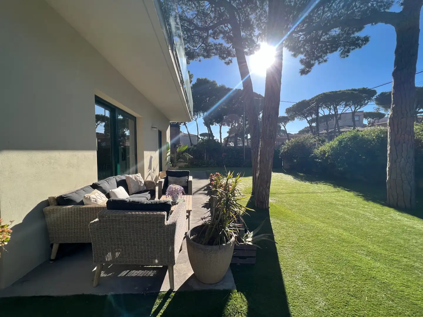 Garden of Houses for rent in Castelldefels  with Air Conditioner, Heating and Private garden