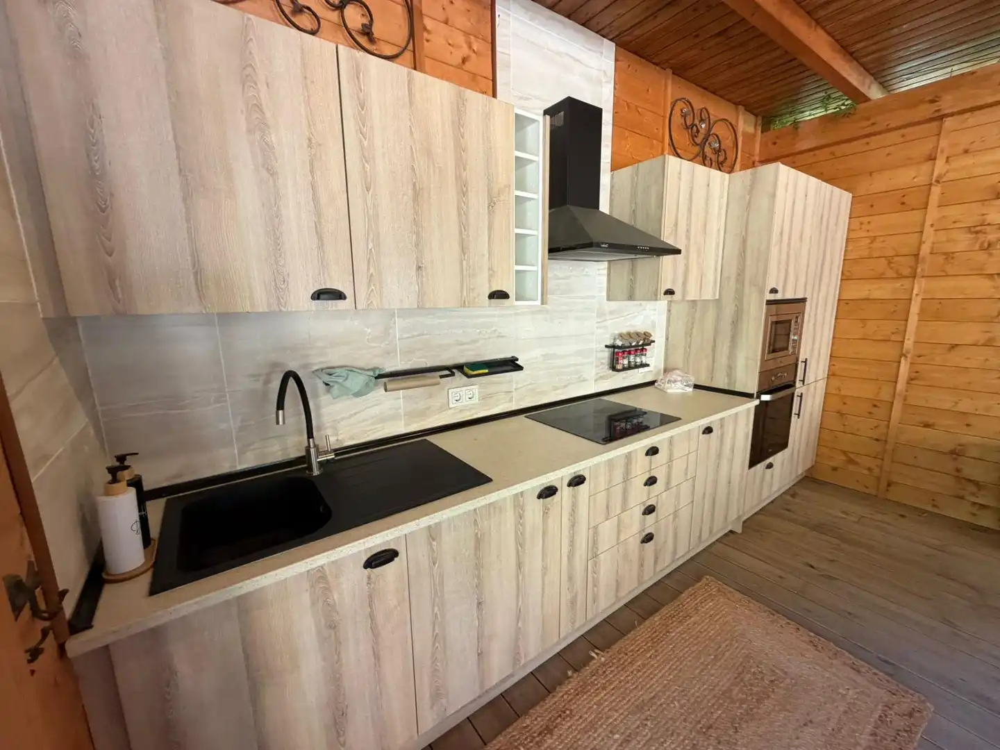 Cocina de Casa o chalet de alquiler en L'Alfàs del Pi con Aire acondicionado, Jardín privado y Piscina