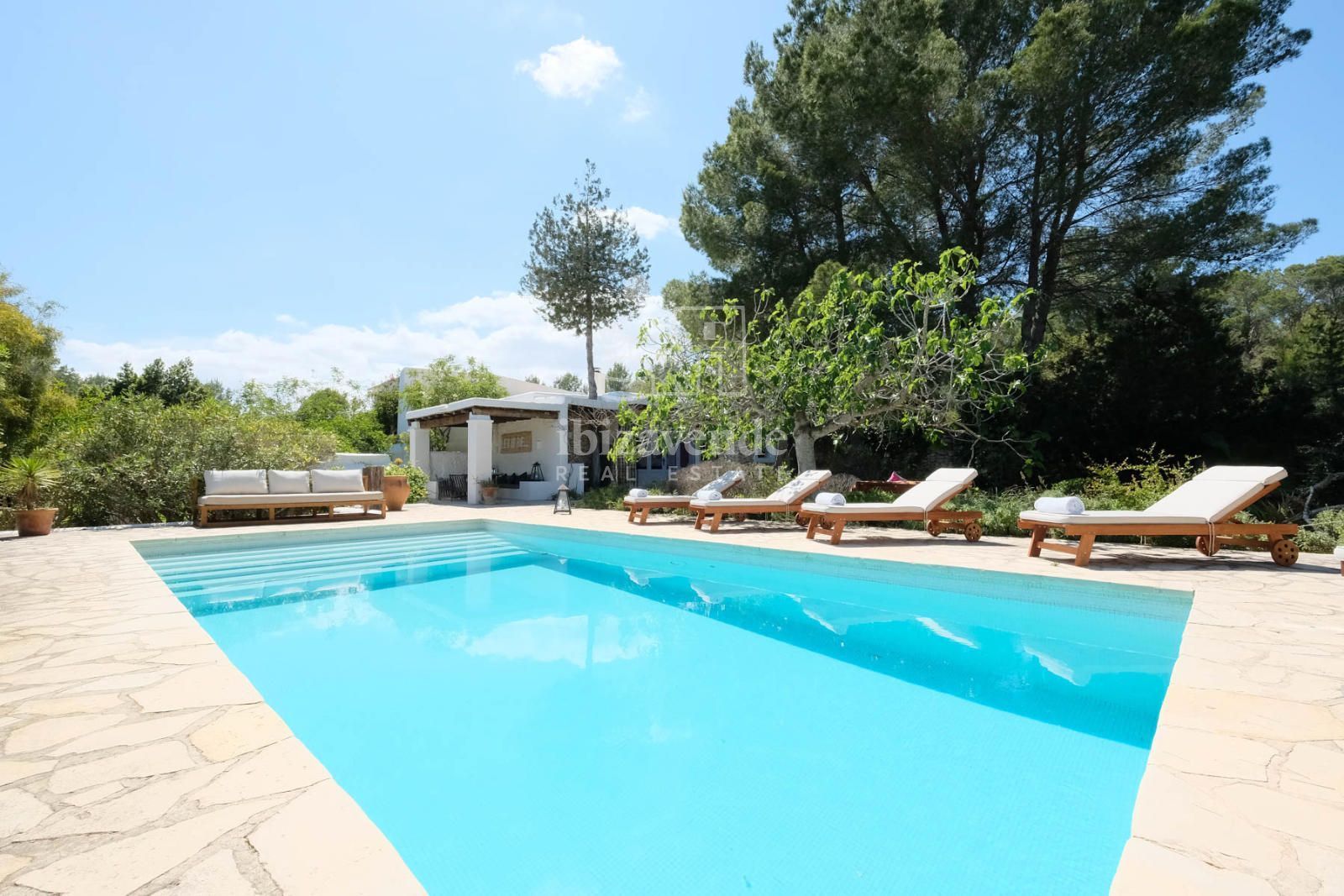 Swimming pool of House or chalet to rent in Santa Eulària des Riu  with Air Conditioner, Heating and Furnished