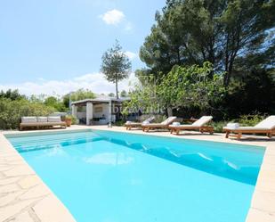 Swimming pool of House or chalet to rent in Santa Eulària des Riu  with Air Conditioner, Heating and Furnished