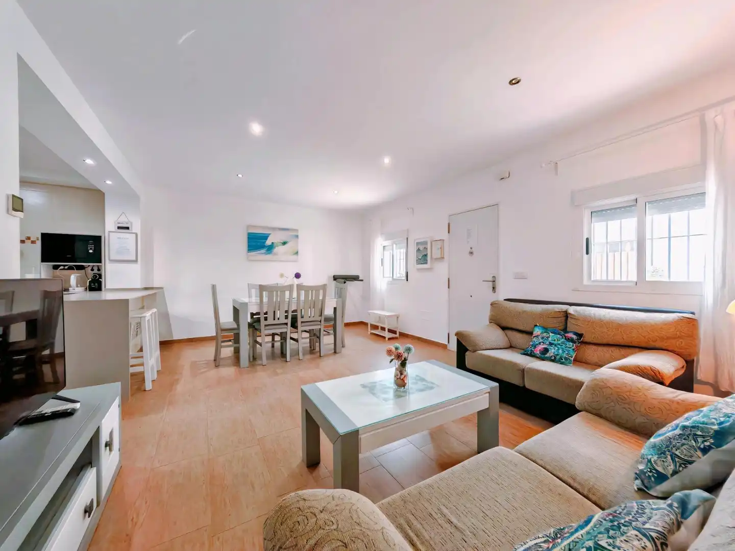 Living room of Houses for sale in Vejer de la Frontera  with Air Conditioner, Terrace and Furnished