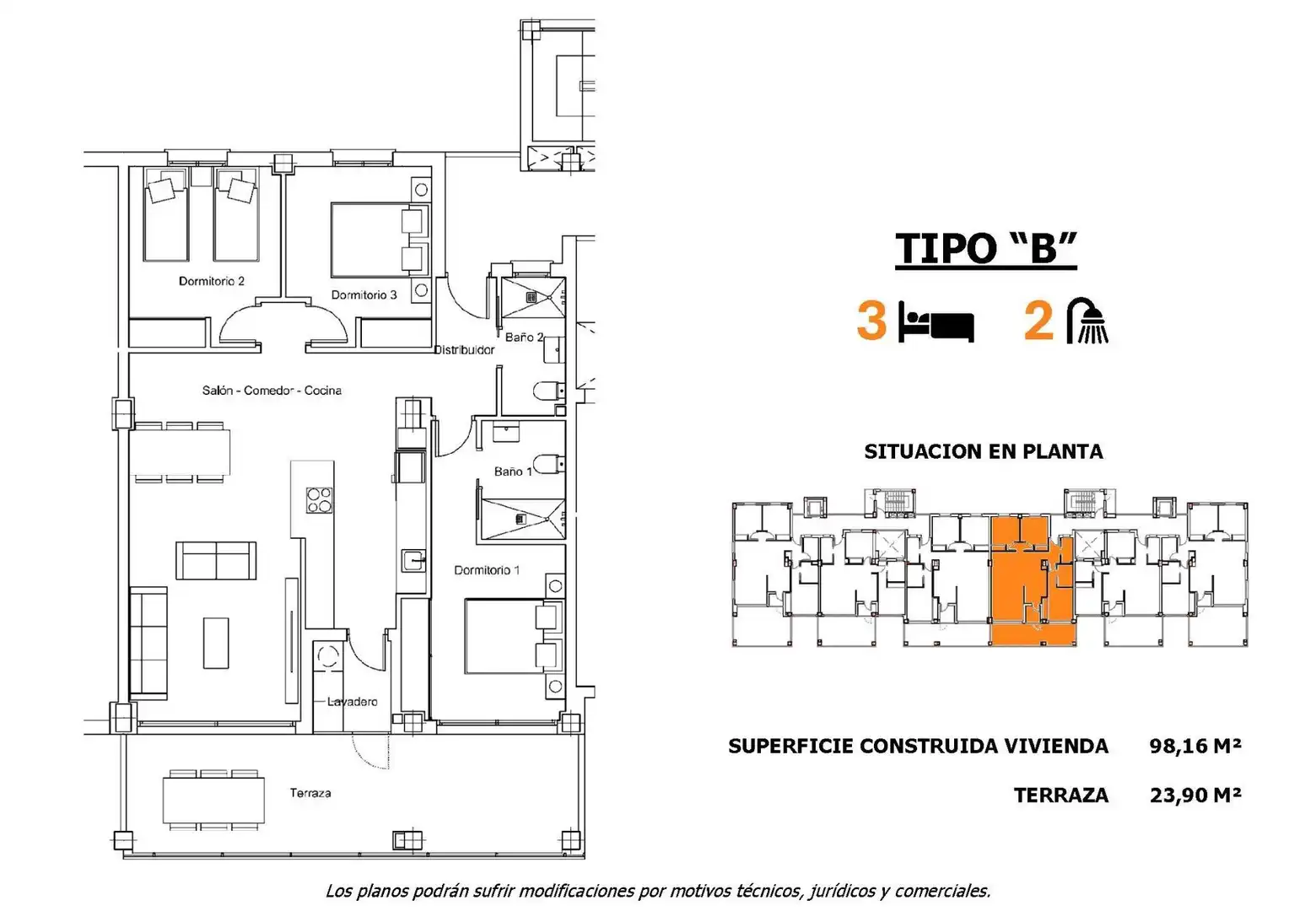 Apartament amb piscina en venda a San Miguel de Salinas, imagen 8