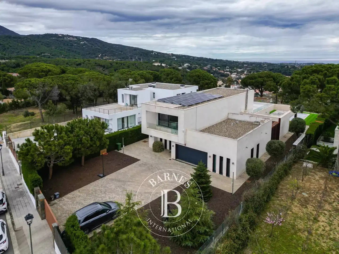 Vista exterior de Casa o xalet en venda en Sant Andreu de Llavaneres amb Aire condicionat, Calefacció i Piscina