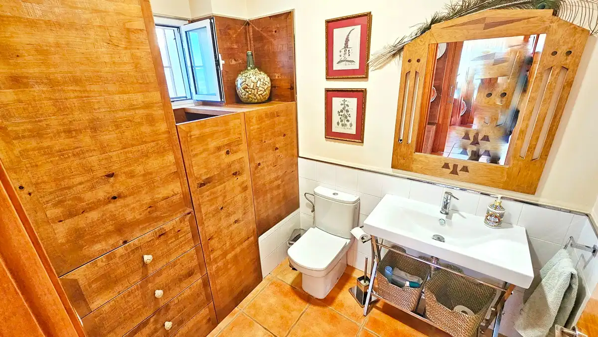 Baño de Casa o chalet en venta en Cañaveral de León con Aire acondicionado, Jardín privado y Terraza